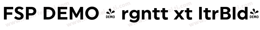 FSP DEMO - rgntt xt ltrBld字体转换